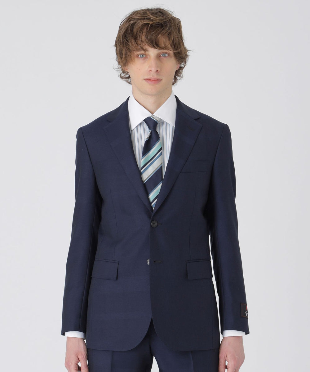 MIYUKI モヘヤブルーシャドークレストブリッジチェックスーツ（スーツ