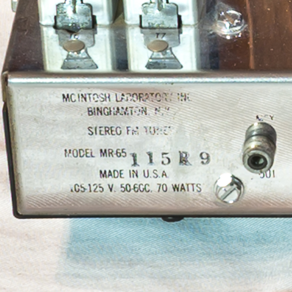 マッキントッシュ/FMチューナー MR-65｜🔵オーディオ - （McIntosh