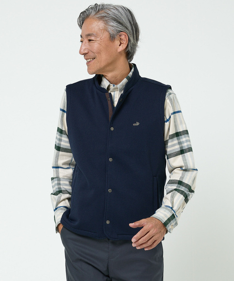 メンズ ツイル フリース ベスト通販 [1602-55222] - クロコダイル