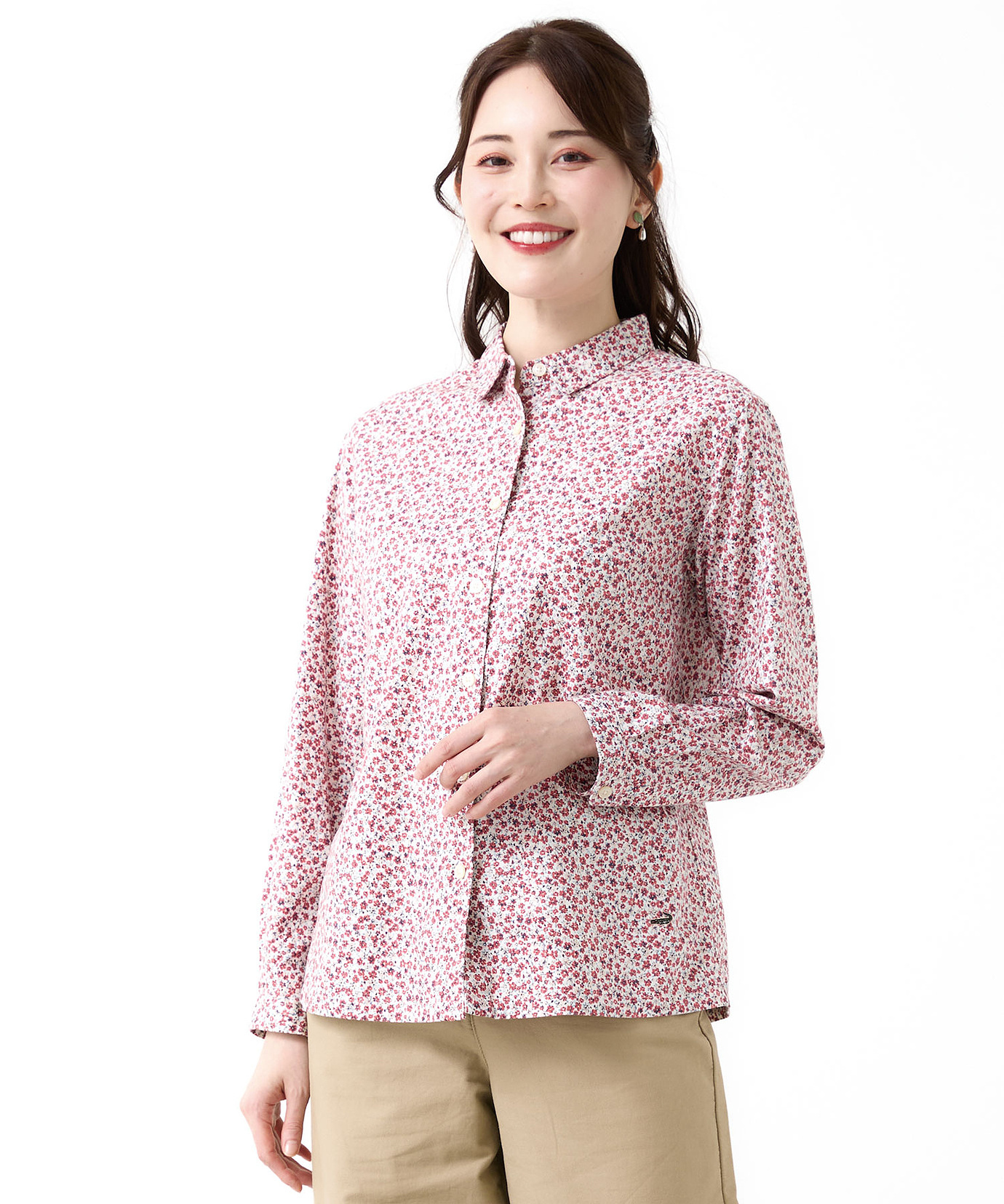 レディース 小花柄プリント ブラウス通販 [0101-55115] - クロコダイル