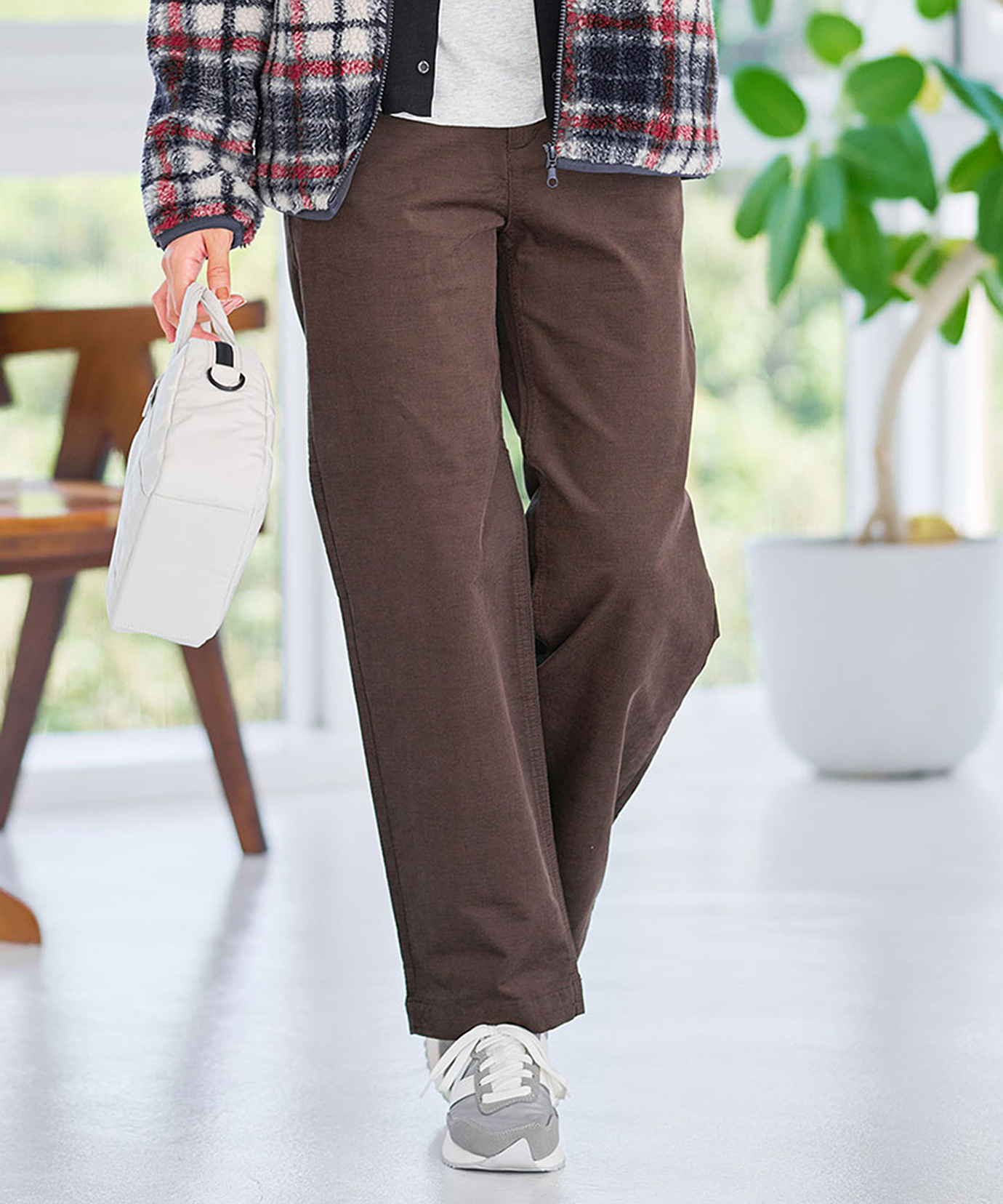 レディース ウエストゴム コーデュロイ パンツ通販 [2005-55506