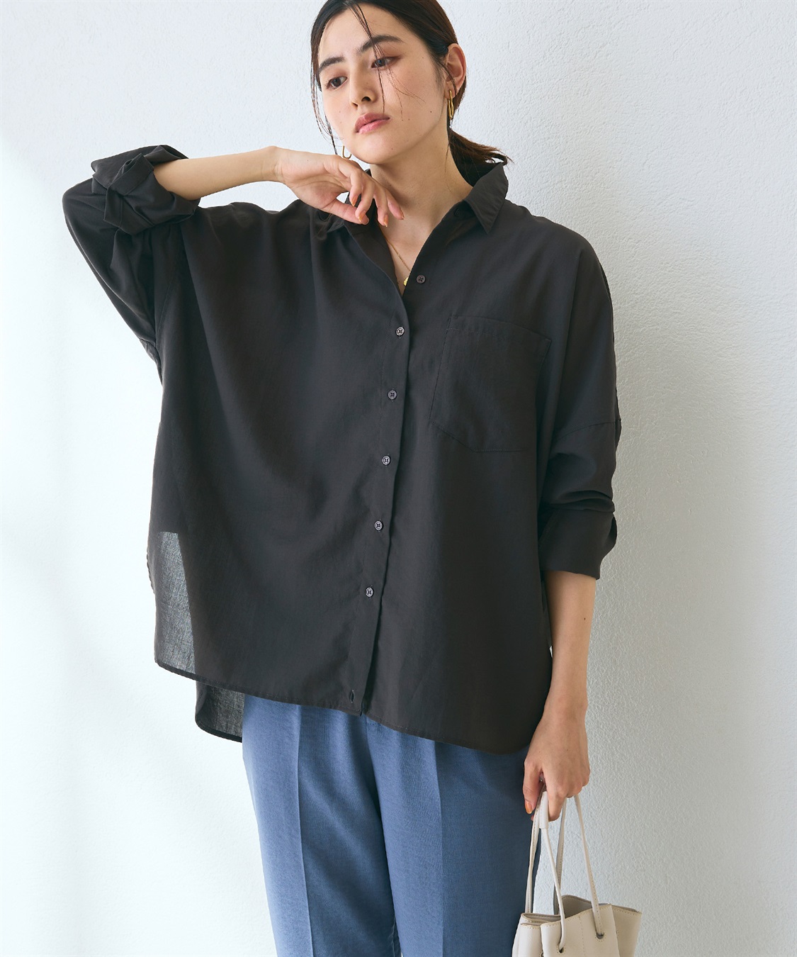 UV/洗える》サマ美え 2wayカシュクールシャツ CROSS FUNCTION｜クロス