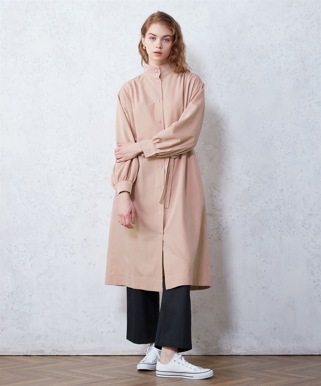 ハイネックコートワンピース LE SOUK HOLIDAY｜クロスプラス公式通販サイト