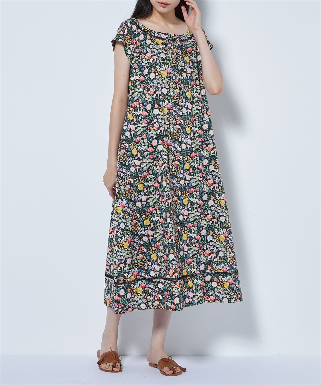 ガーデンプリントワンピース 49AV JUNKO SHIMADA｜クロスプラス公式