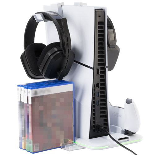 CYBER・冷却ファン付き多機能スタンド（PS5 slim専用）｜サイバー