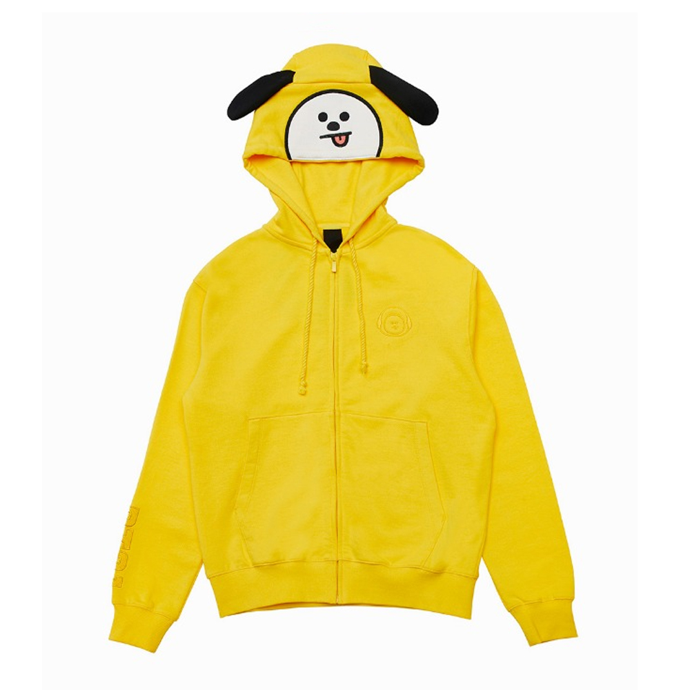 BT21 COSTUME ZIP UP HOODIE, BTS CHARACTER HOODIE AUTHENTIC BT21 KPOP