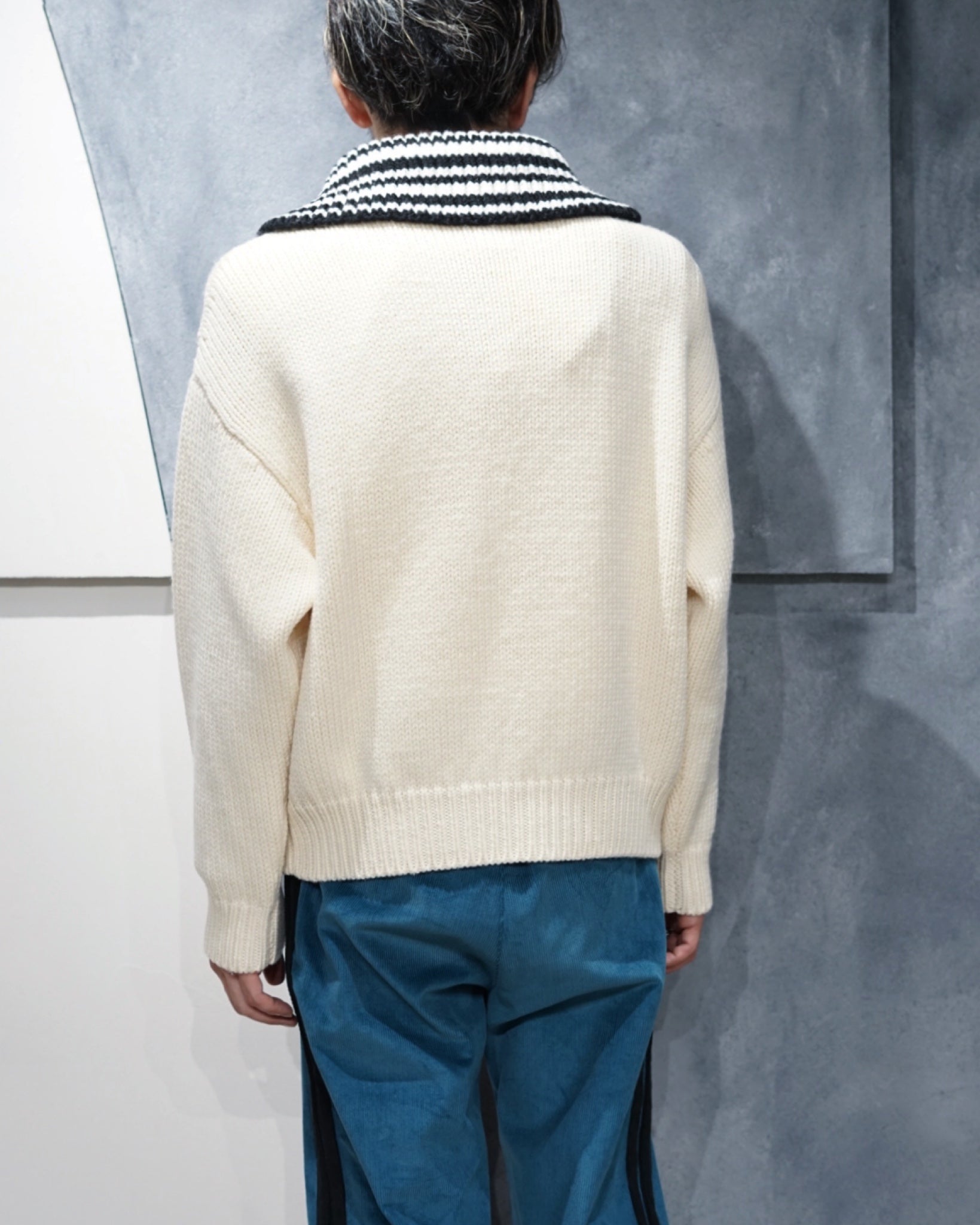 MARNI(マルニ)-ハーフジップタートルネックニット-Amanojak.