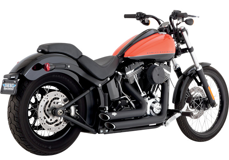 VANCE＆HINES ショートショット スタッガード ブラック - VANCE＆HINES