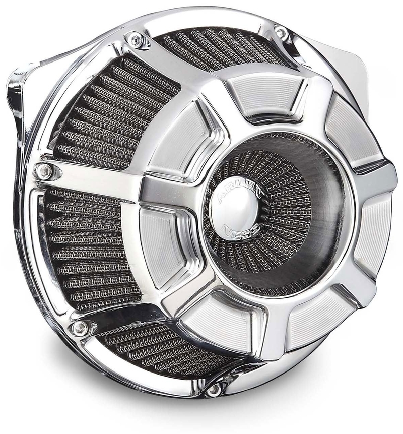 INVERTED SERIES BEVELED エアークリーナーキット クローム - Arlen