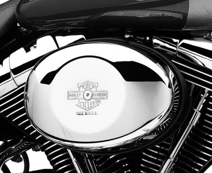 ノスタルジック・バー＆シールドロゴ・エアクリーナーカバー - Harley