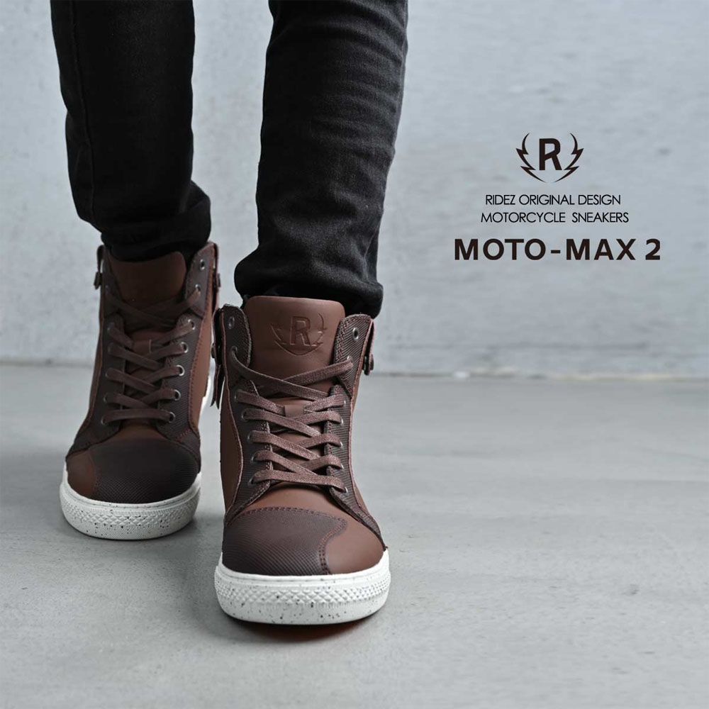 バイク スニーカー MOTO-MAX 2 BROWN - RIDEZ | アンバーピース