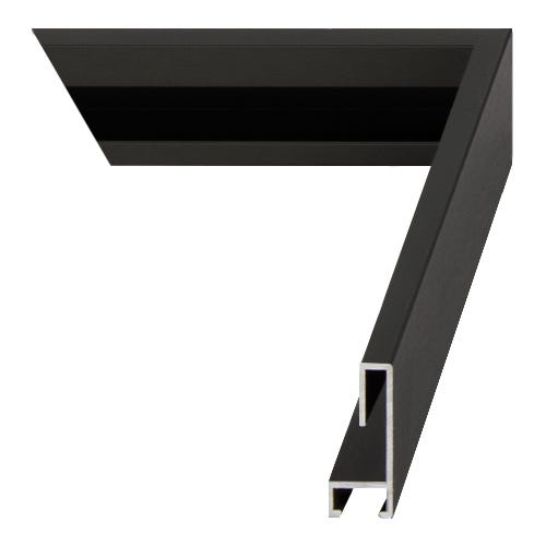 Matte Black Nielsen 129 Metal Picture Frame - American Frame