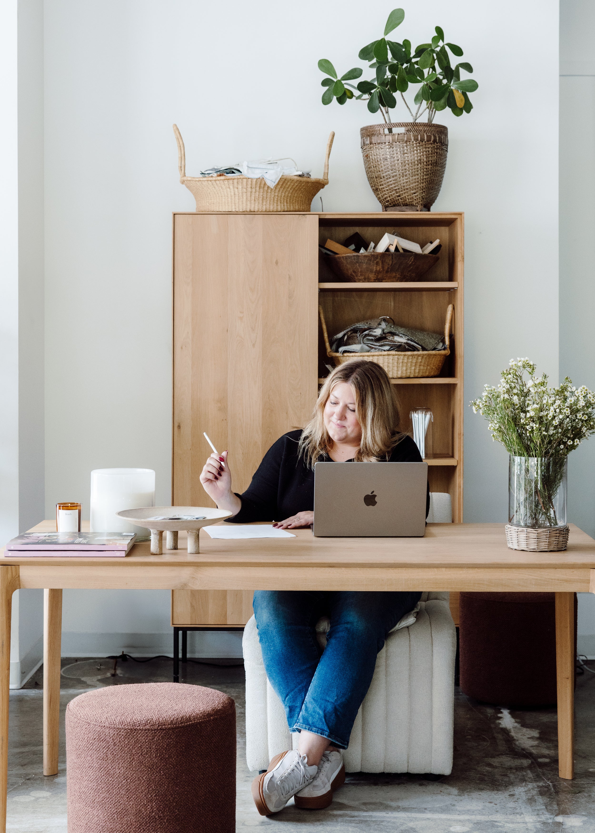 Chris Loves Julia × Loloi Henry Denim / Ivory Rug | Amethyst Home