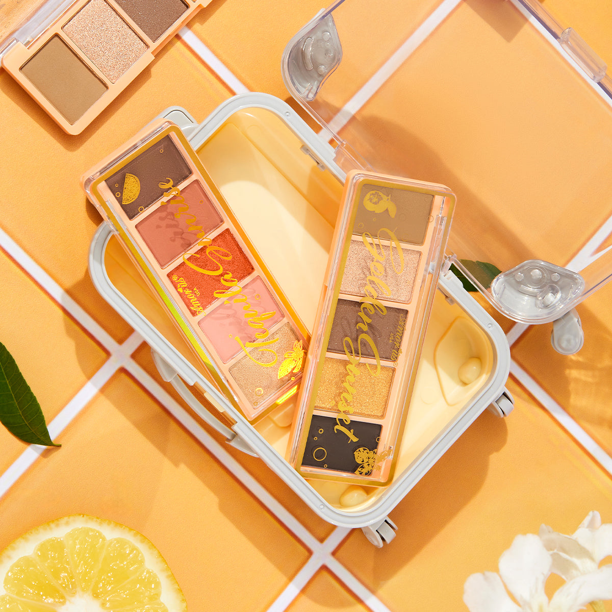 5 Shade Travel Palettes - Golden Sunset and Tequila Sunrise