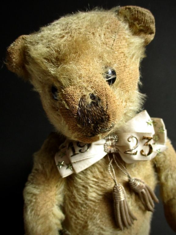 1900年代初期ブラウンモヘアテディベア