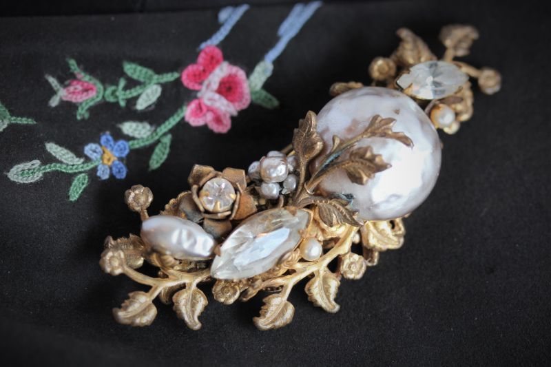 ハスケル パールブローチ - Antiques Violetta