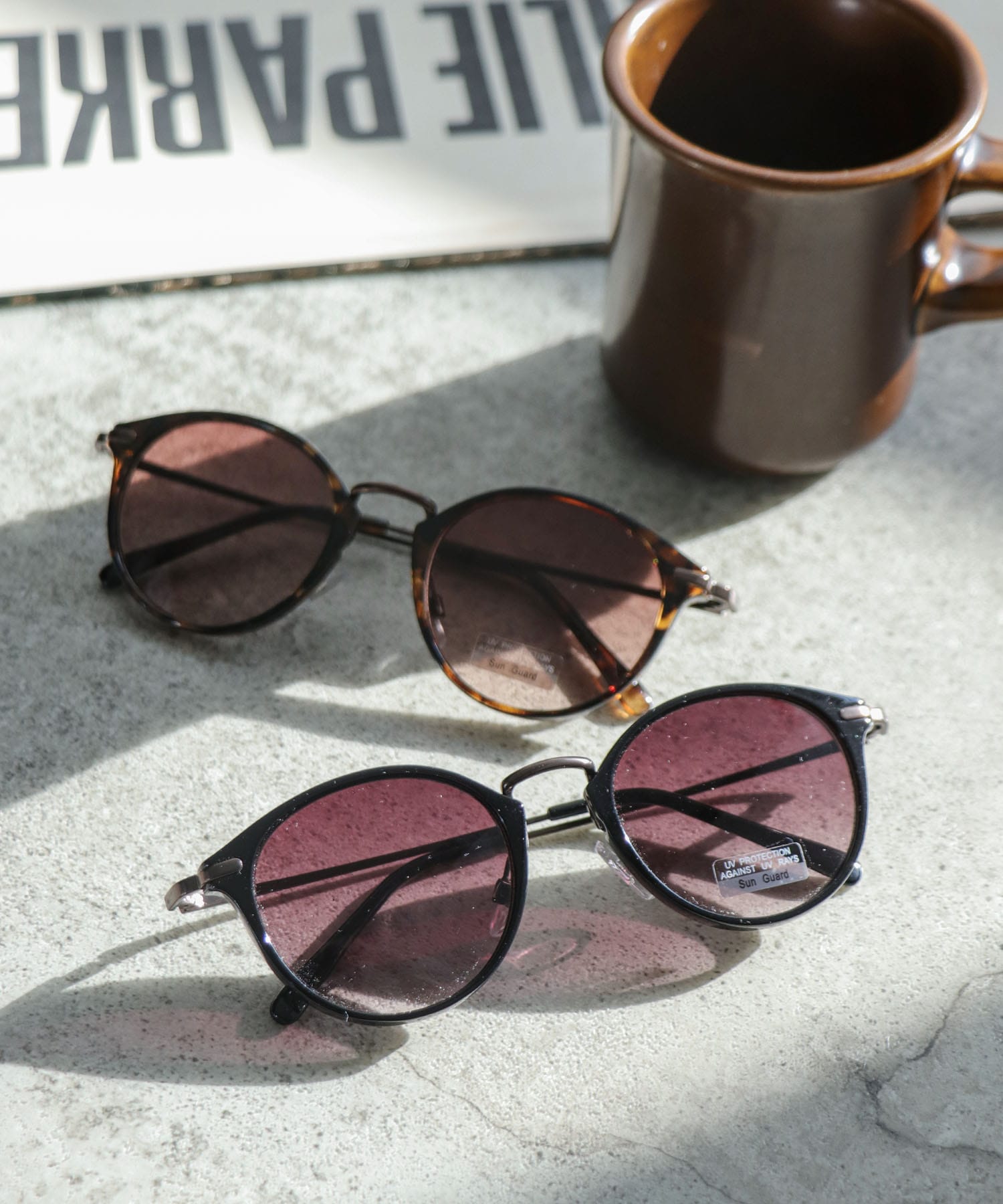 ブラウン金具サングラス《紫外線透過率1%未満》 | AND ON JIONE STORE