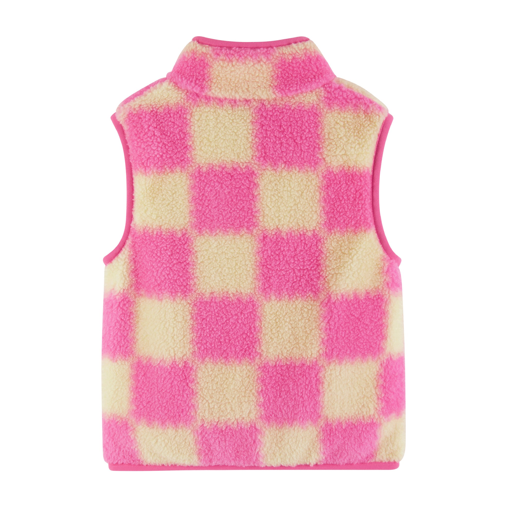 ANDY AND EVAN | Kids Checkered Faux Fleece Vest | Pink – Andy & Evan