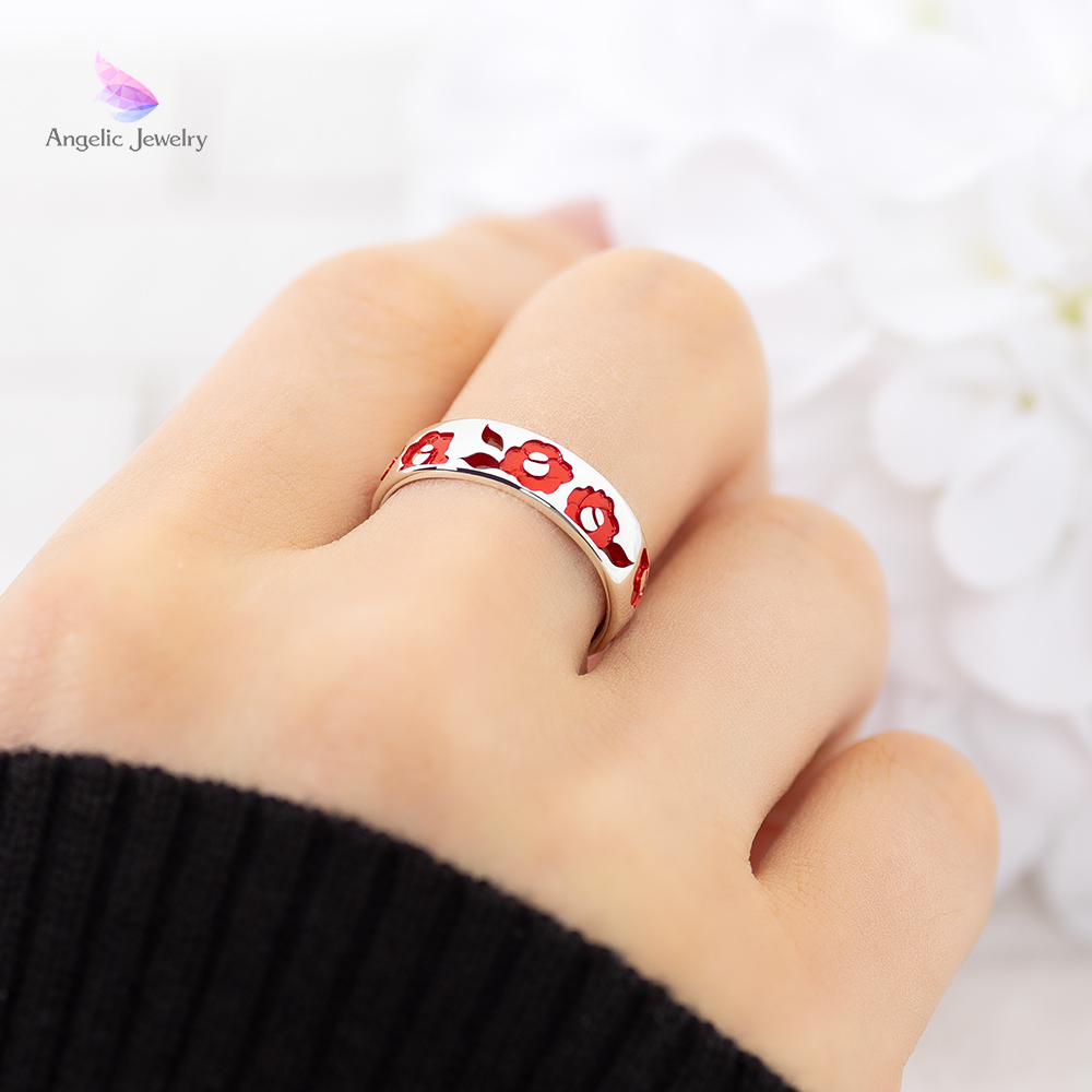 しとやかな誇り -椿リング- Angelic Jewelry