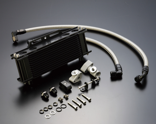 オイルクーラーキット (サイド廻し) ストレート #8 9-10R ブラック仕様
