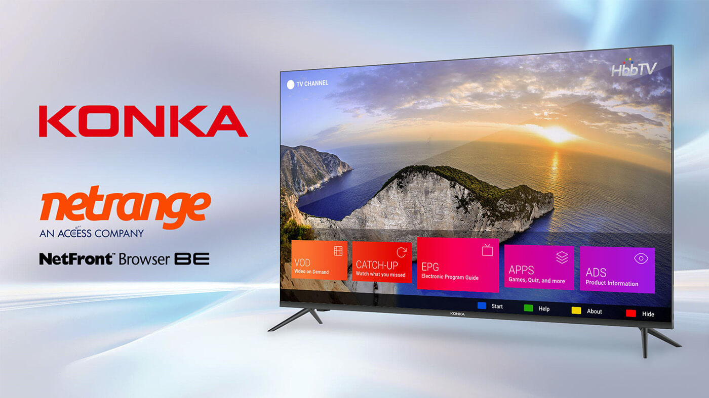 Konka、自社Android TV搭載スマートテレビにHbbTV対応機能を 拡張する