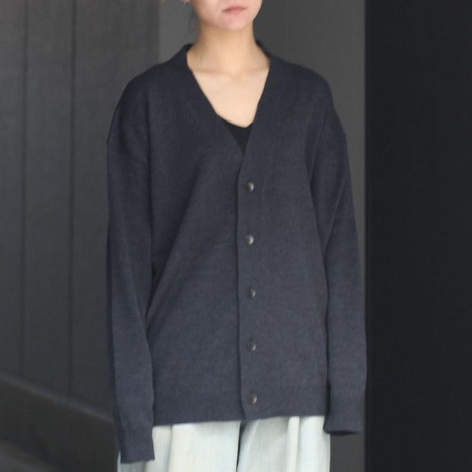 ATON - 【残り一点】Wool Washi Oversized Cardigan | ACRMTSM ONLINE