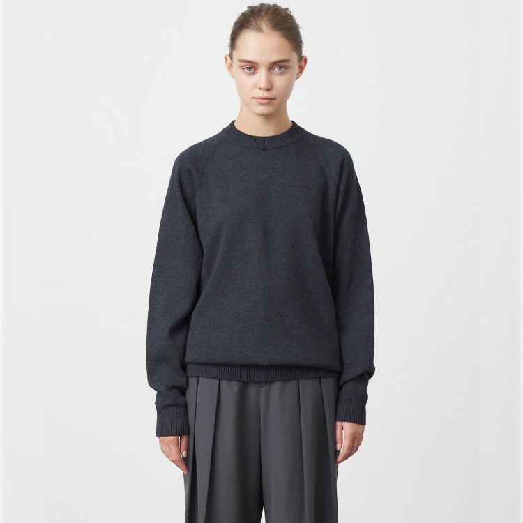 ATON - 【残り一点】Wool Washi Crew Neck Sweater | ACRMTSM ONLINE STORE