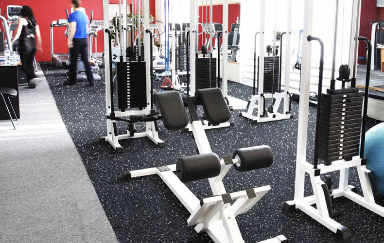 スポーツラバーフロア プラジョイントタイプ ホワイト｜ビニル床材