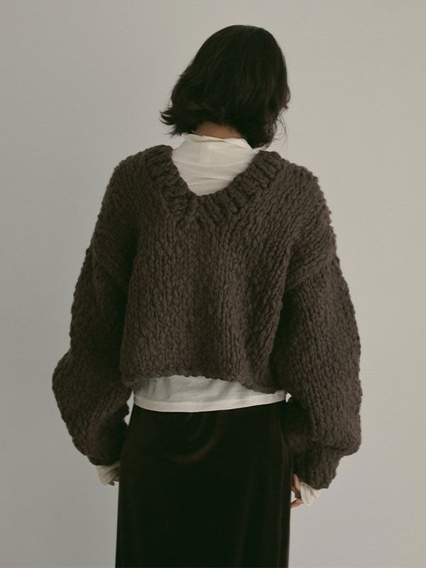 ETRE TOKYO - 2wayハンドニットカーディガン | BROWN | ADDICT WEB SHOP