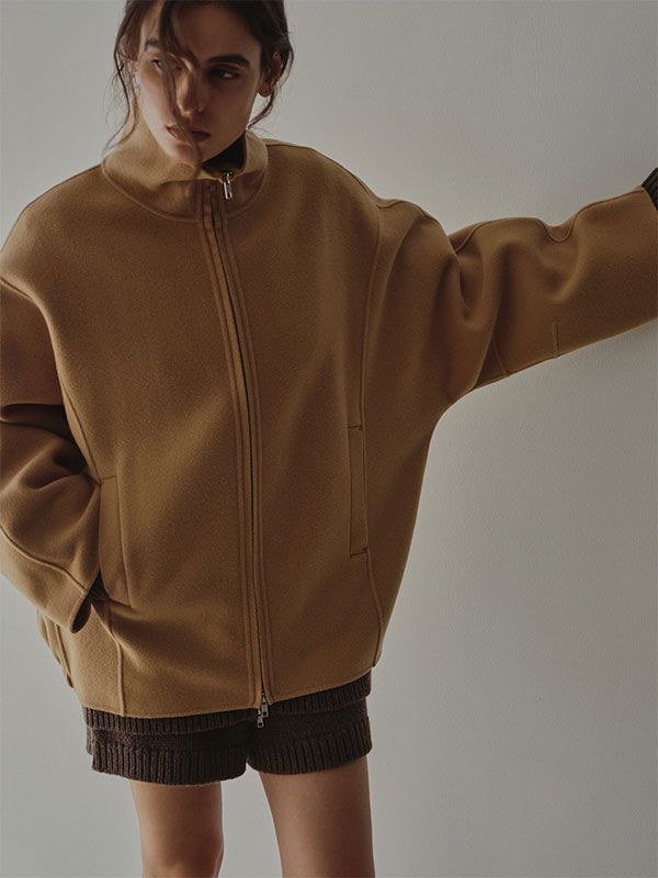 ETRE TOKYO - メルトンスタンドネックリバーブルゾン (CAMEL) | ADDICT