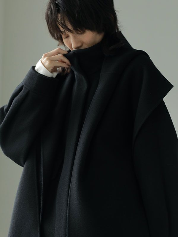 ETRE TOKYO - フーディストールリバーショートコート - BLACK | ADDICT