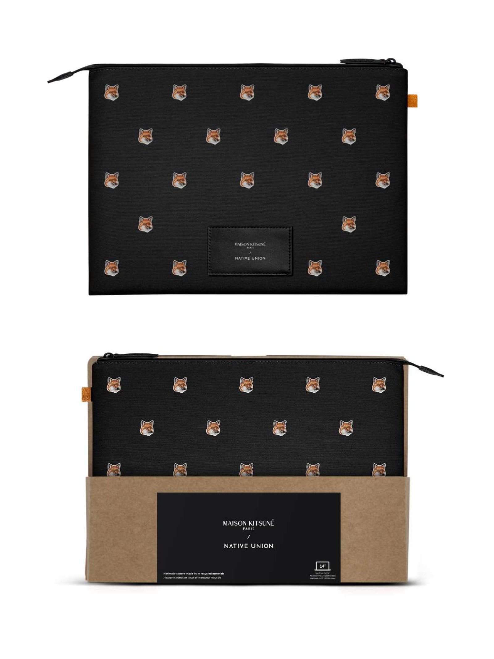 MAISON KITSUNÉ - メゾンキツネ ラップ トップケース - ALL OVER FOX