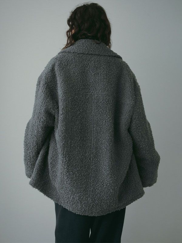 ETRE TOKYO - ビックカラーブークレ Pコート - GREY | ADDICT WEB SHOP