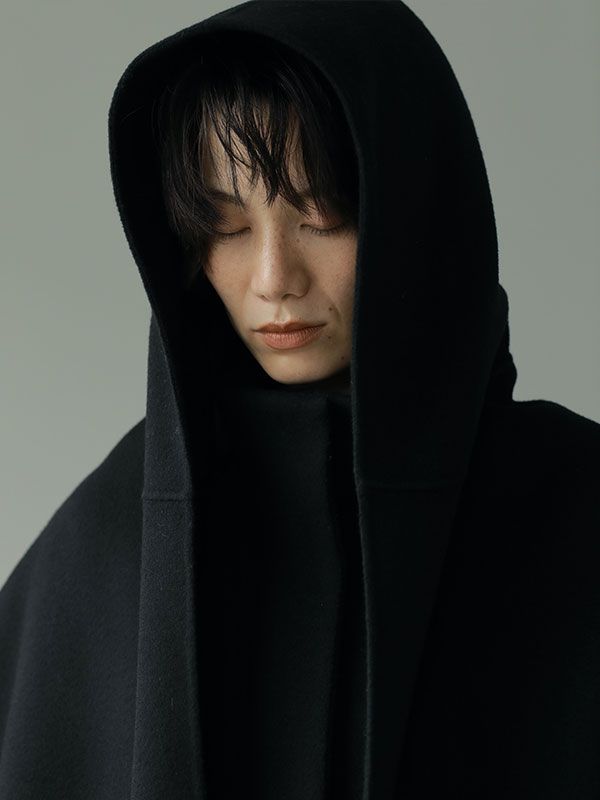 ETRE TOKYO - フーディストールリバーショートコート - BLACK | ADDICT