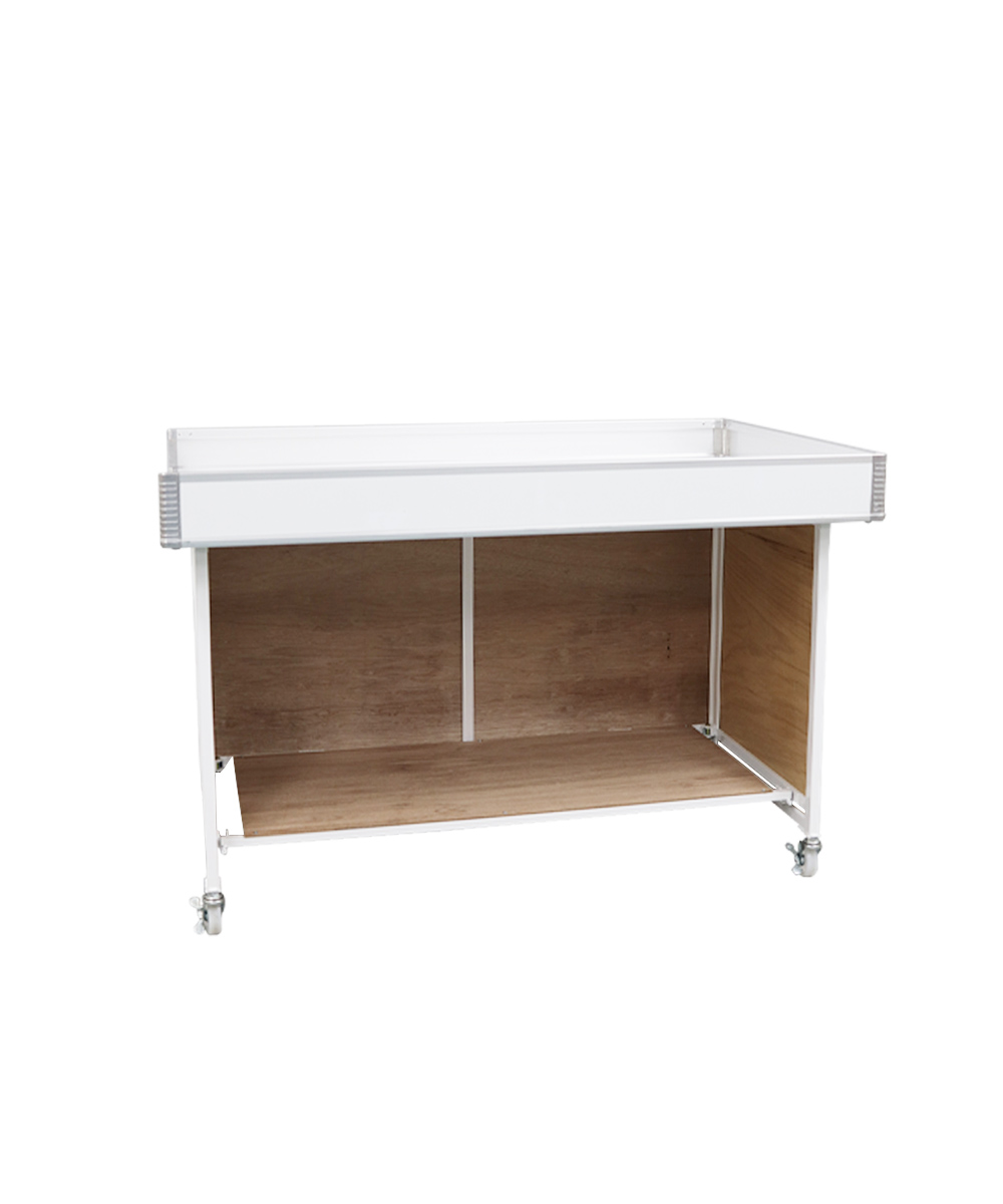 平台 ホワイト W1500 / 1200｜ワゴン・販売台 レンタルならアディス