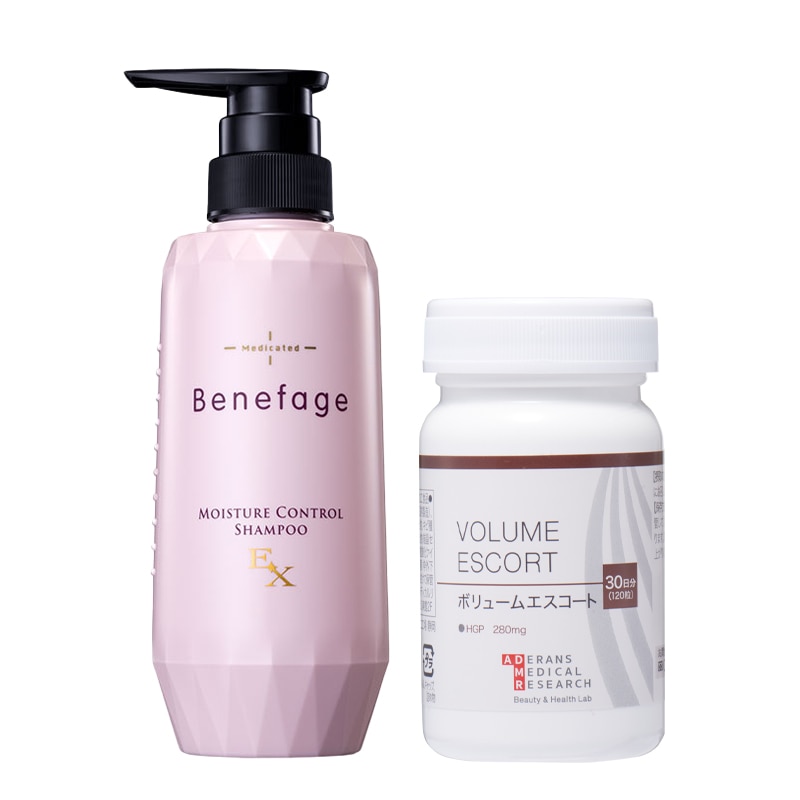 ボリュームエスコート＆【旧モデル】ベネファージュ 薬用モイスチャー