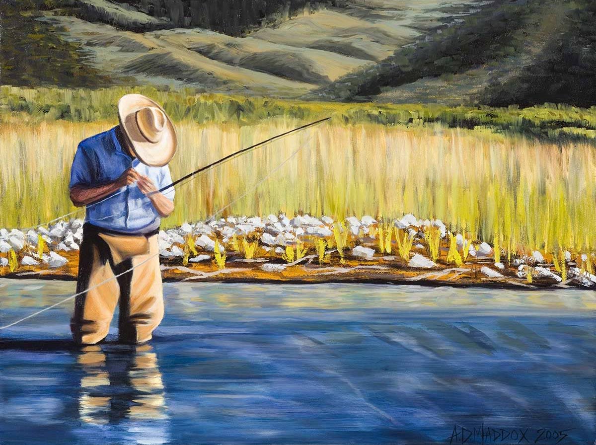 The Wind Knot AP/P | Fly Fishing Art | Prints | AD Maddox | Artist