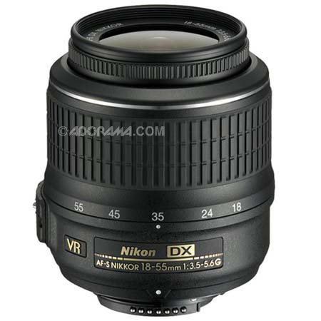 Nikon 18-55mm f/3.5-5.6G AF-S DX NIKKOR Lens - Refurbished by