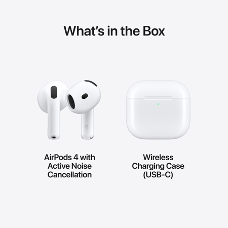 Apple AirPods 4 with Active Noise Cancellation MXP93LL/A - Adorama