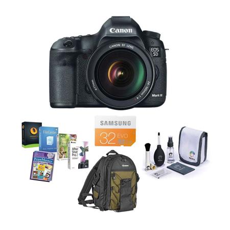 Canon EOS 5D Mark III DSLR Camera with Canon EF 24-105 L IS Lens