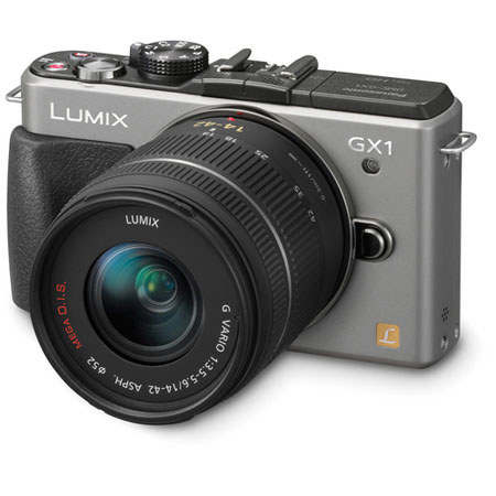 Panasonic Lumix DMC-GX1 Camera Body with 14-42mm Lens, Silver