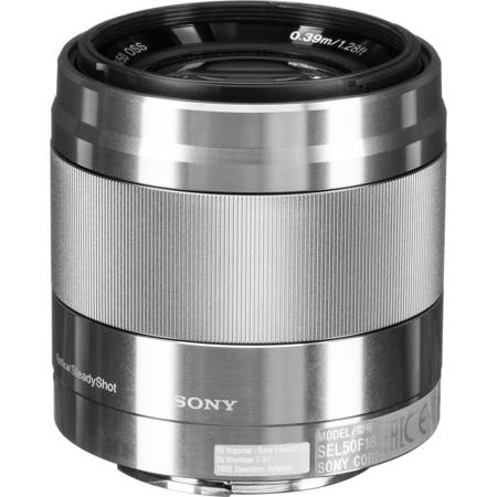 Sony E 50mm f/1.8 OSS Lens for Sony E, Silver SEL50F18 - Adorama