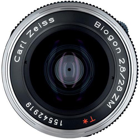 Zeiss 28mm f/2.8 Biogon T* ZM Lens for Leica M- Silver 1365-655