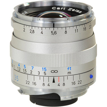 Zeiss 35mm f/2 Biogon T* ZM Lens for Leica M, Silver 1365-658