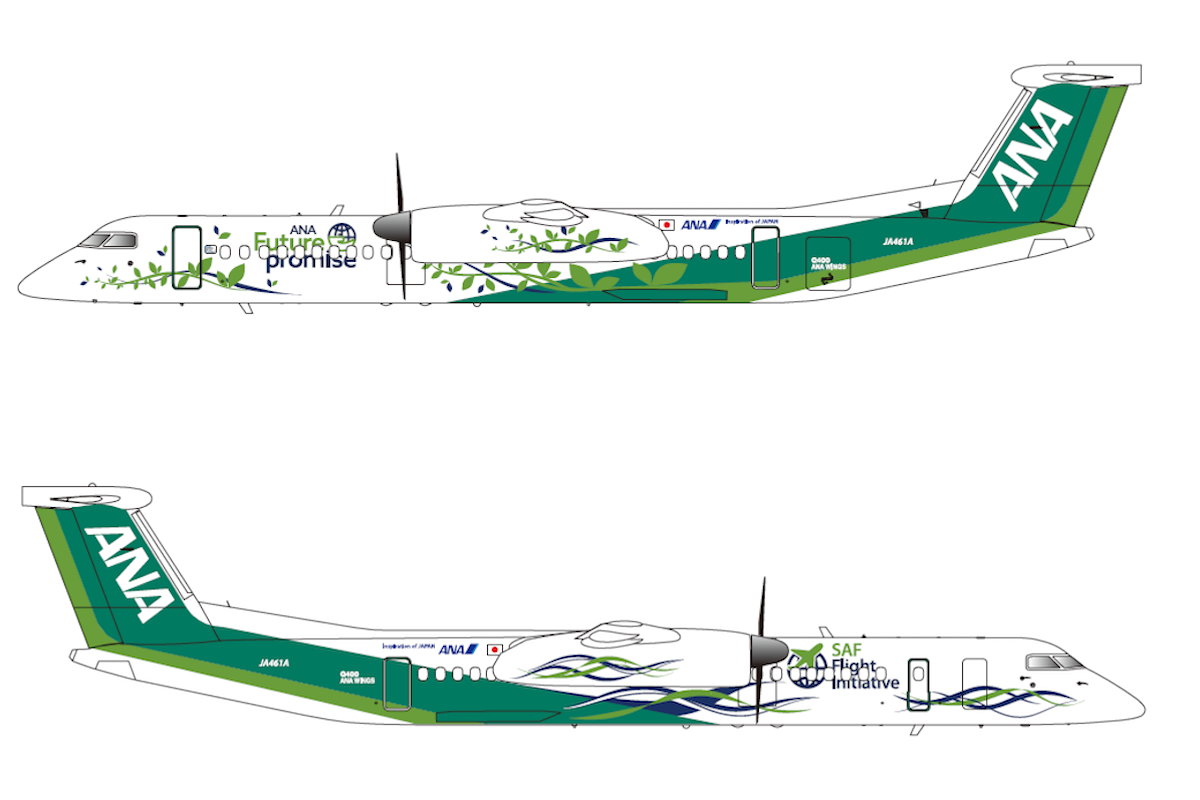 ANA presents sustainability livery for turboprop - AeroTime