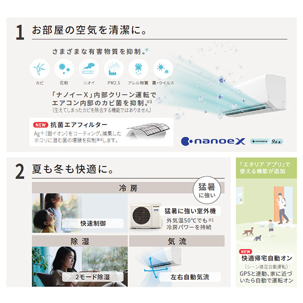 CS-363DJ-W パナソニック ルームエアコン Eolia エオリア Jシリーズ 主