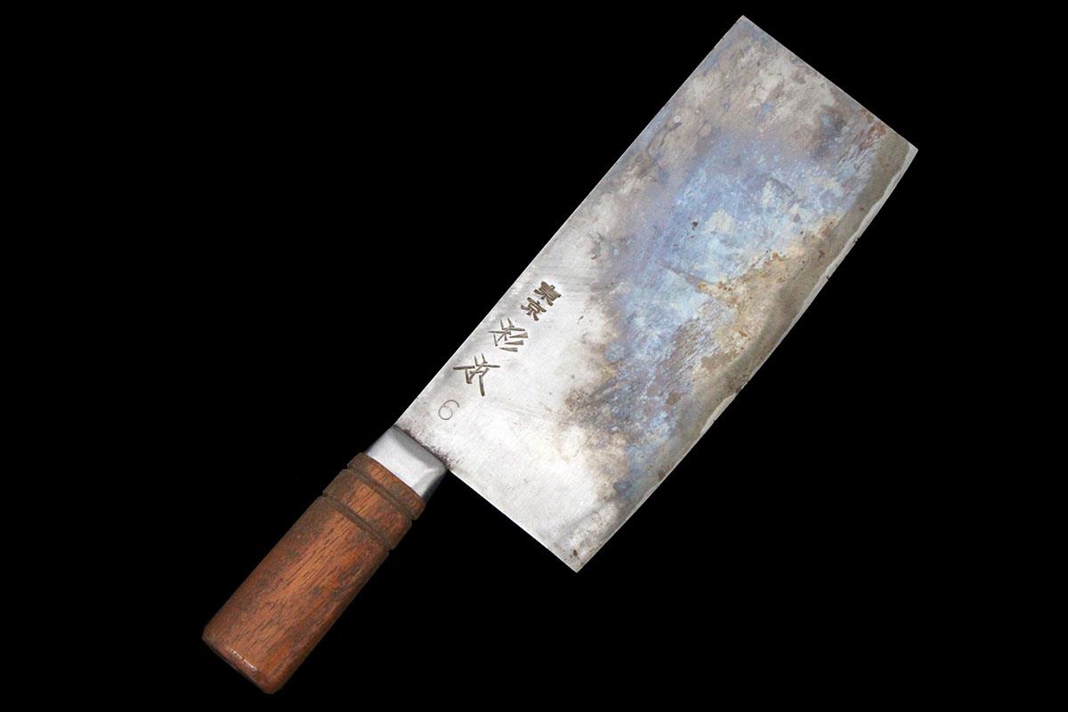 中華包丁 220mm 6号 鍔付き柄 名入 KN02-A10302-2L1B | 杉本 | 包丁
