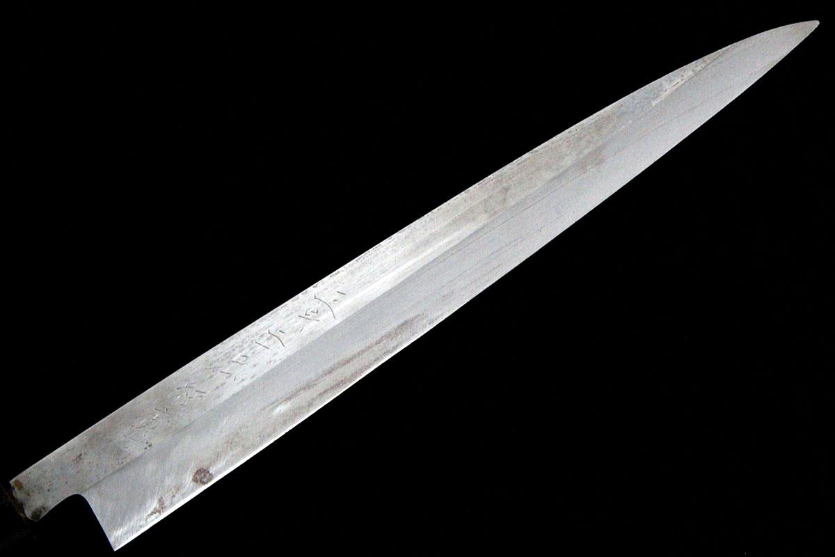 柳刃包丁 本焼 九寸 朴柄 白鞘付 KN02-A9414-2L3C | 正宗二十四代綱廣