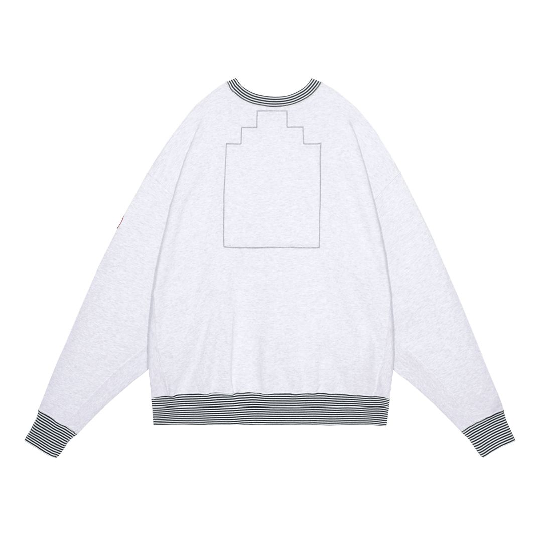 C.E - Lips Display Crew Neck Grey | ALTERFATE
