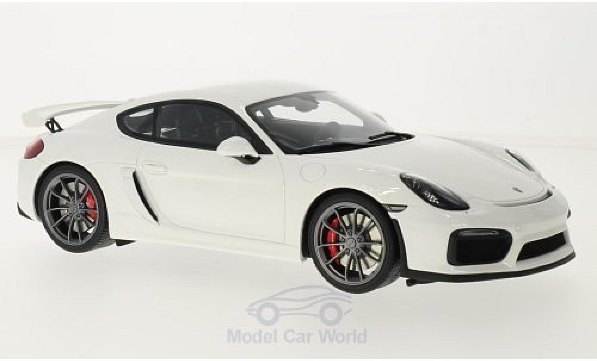 Diecast model cars Porsche Cayman GT4 1/18 GT Spirit GT4 white